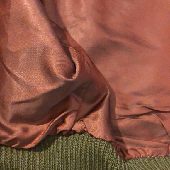 Unique Vintage Saks Fifth Ave Green soft lamb skin Leather Vest - Picture 6 of 9